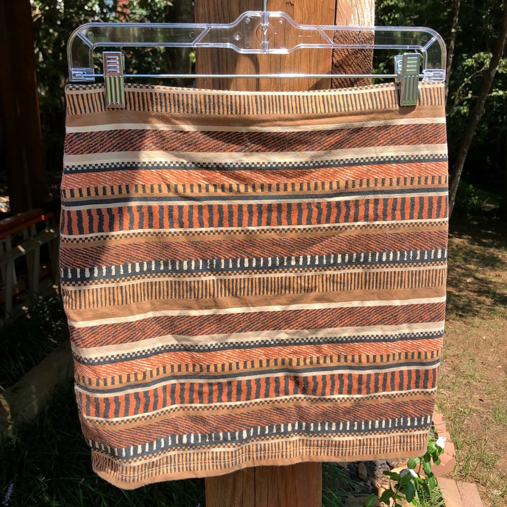 Tribal bodycon skirt